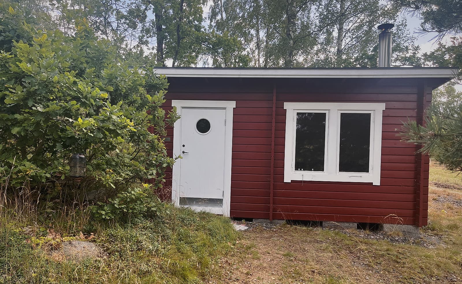 Exteriör av Kvädö Sauna
